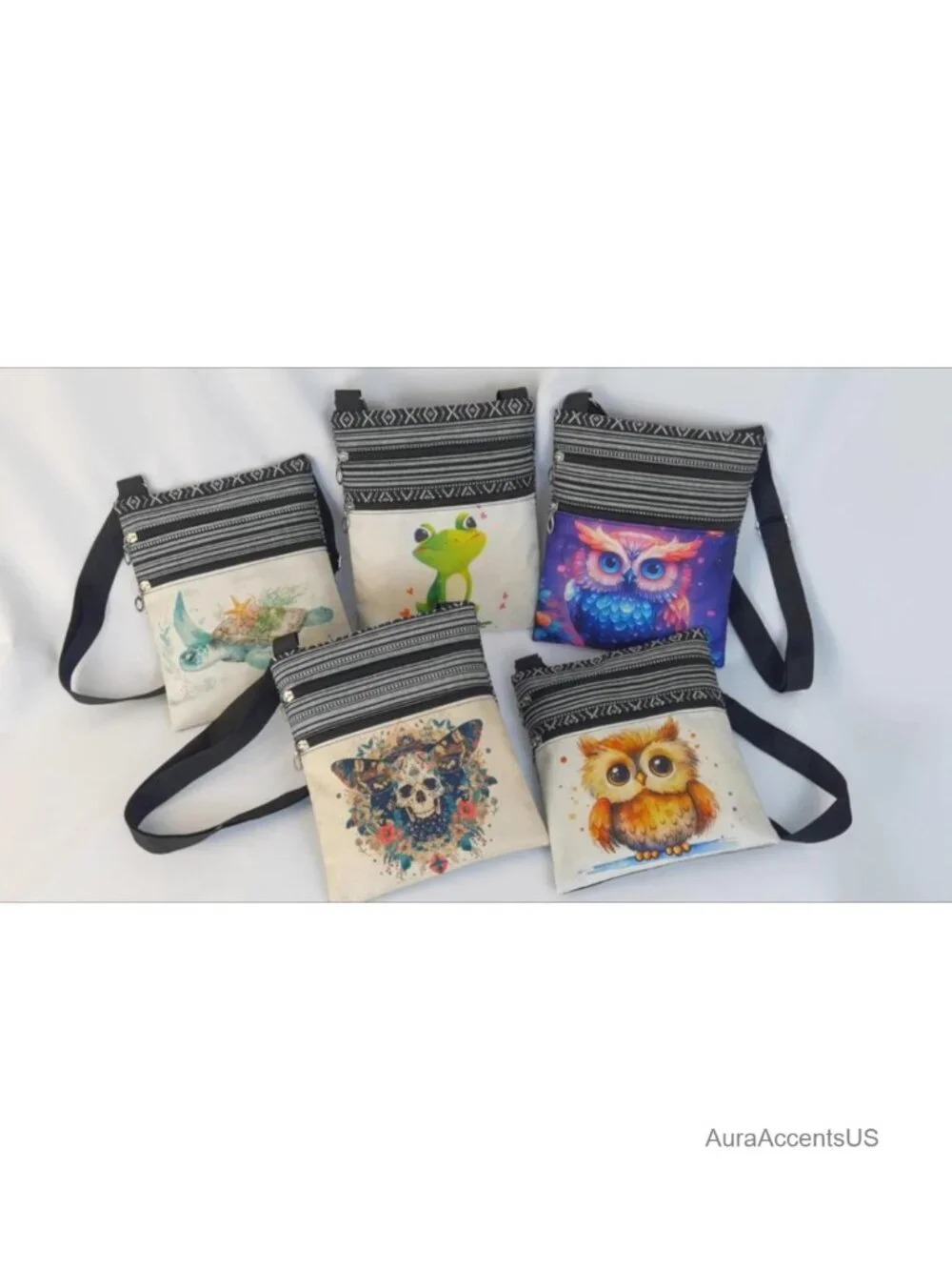 Polyester Crossbody Bag with Adjustable Strap